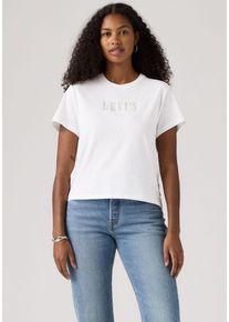 Levi's LEVI'S Damen T-Shirt "GRAPHIC CLASSIC T", weiß, casual, Gr. XS, Single Jersey, Obermaterial: 100% Baumwolle, Shirts, Glitzerne Applikation