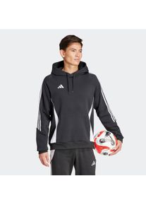 Herren Kapuzensweatshirt "TIRO24 SWHOOD", schwarz-weiß, sportlich, Gr. L, adidas Performance, Obermaterial: 70% Baumwolle, 30% Polyester, Sweatshirts