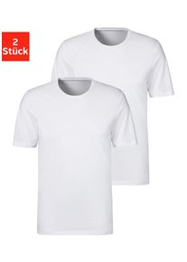 s.Oliver Herren T-Shirt, Gr. XXXL, weiß, Jersey, Obermaterial: 95% Baumwolle, 5% Elasthan, unifarben, Basic, Shirts, klassisches Unterziehshirt