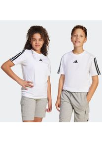 Kinder T-Shirt "J 3S TEE 160", schwarz-weiß, sportlich, Gr. 128, adidas Sportswear, Obermaterial: 100% Baumwolle, Shirts