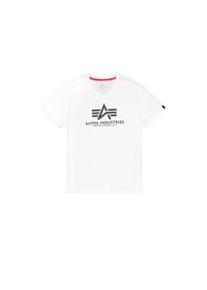 Herren T-Shirt "Alpha Industries Men - T-Shirts Basic T-Shirt BL V-Neck", weiß, Gr. XL, Alpha Industries, Obermaterial: 100% Baumwolle, Shirts