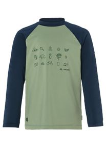 Vaude Kinder Langarmshirt "Kids Solaro LS T-Shirt III", grün, sportlich, Gr. 110, Obermaterial: 91% Polyester, 9% Elasthan, Shirts, für Kinder