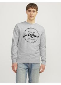 Jack & Jones JACK & JONES Herren Sweatshirt "JJFOREST SWEAT CREW NECK", weiß, casual, Gr. XS, Obermaterial: 76% Baumwolle, 23% Polyester, 1% Viskose, Sweatshirts