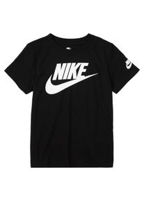 Nike Sportswear Kinder T-Shirt "NKN FUTURA EVERGREEN", schwarz-weiß, sportlich, Gr. 116, Obermaterial: 60% Baumwolle, 40% Polyester, Shirts, für