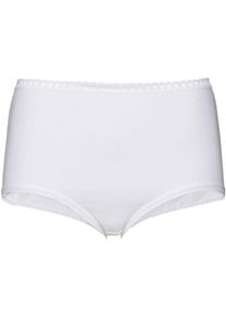 wäschepur WÄSCHEPUR Damen Taillenslip, Gr. 40, weiß, 95% Baumwolle, 5% Elasthan, Unterhosen