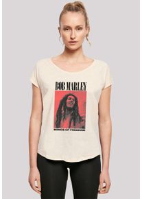F4NT4STIC Damen T-Shirt "Bob Marley Songs Of Freedom Reggae Music", weiß, casual, Gr. XXL, Obermaterial: 100% Baumwolle, Shirts, Premium Qualität,
