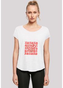 F4NT4STIC Damen T-Shirt "XOXO Herz Love", weiß, casual, Gr. XL, Obermaterial: 100% Baumwolle, Shirts, Premium Qualität
