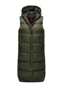 Marikoo Damen Steppweste "Sayorii", grün, Gr. L, Obermaterial: 100% Polyester; Innenmaterial: 100% Polyester; Futter: 100% Polyester, Westen, Kapuze