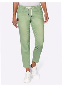 Casual Looks Damen 5-Pocket-Jeans, grün, Gr. 20, unifarben, 72% Baumwolle, 25% Polyester, 3% Elasthan, Jeans