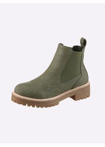 Heine Damen Stiefelette, Gr. 42, grün, Synthetik, modisch, Schuhe