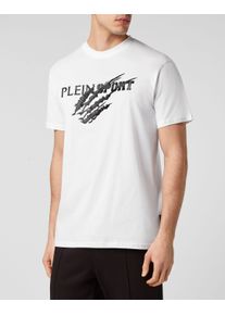 Plein Sport Herren T-Shirt "Scratch", schwarz-weiß, Gr. S, Obermaterial: 100% Baumwolle, Shirts
