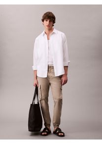 Herren Cargohose "PLL ON SKNNY CRG RPS", grün, casual, Gr. XXL, Calvin Klein Jeans, unifarben, Web, Obermaterial: 58% Baumwolle, 39% Polyester, 3%