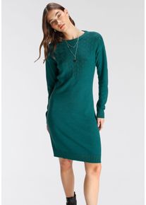 Tamaris Damen Strickkleid, grün, modisch, Gr. 36, Strick, Obermaterial: 50% Viskose, 28% Polyester, 22% Polyamid, Kleider