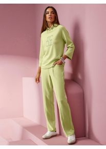 Heine Damen Sweatshirt, grün, Gr. 50, unifarben, 50% Modal, 44% Polyester, 6% Elasthan, Sweatshirts