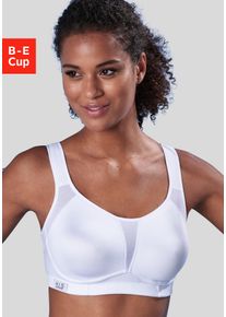 H.I.S. H.I.S Damen Sport-BH, Gr. 70, weiß, Microtouch, Obermaterial: 90% Polyester (COOLMAX), 10% Elasthan (LYCRA), sportlich, BHs, ohne Bügel mit COOLMAX