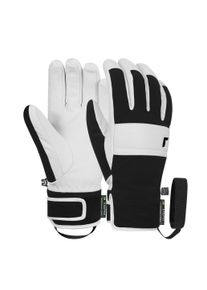 Reusch Damen Skihandschuhe "Explorer Pro R-TEX PCR", schwarz-weiß, feminin, Gr. 8, mehrfarbig, 45% Ziegenleder, 55% Polyester, Handschuhe, mit