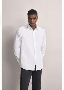 Bugatti Herren Langarmhemd, weiß, casual, Gr. XXL, 100% Baumwolle, Hemden, im edlen Design