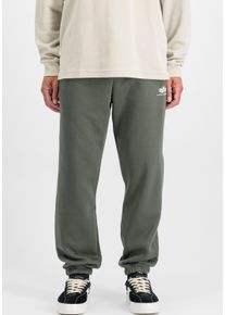 Herren Sweathose "Basic Jogger Small Logo II", grün, modisch, Gr. XL, Alpha Industries, bedruckt, Sweatware, Obermaterial: 80% Baumwolle, 20%