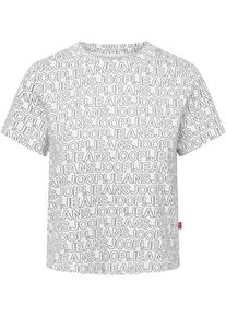 JOOP! JOOP JEANS Damen Rundhalsshirt "Talissa", weiß, modisch, Gr. M, gemustert, mehrfarbig, bedruckt, Single Jersey, Obermaterial: 100% Baumwolle, Shirts,