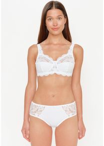 SuSa Damen Bügelloser BH "Latina", Gr. 80, schwarz-weiß, Spitze, Obermaterial: 77% Polyamid, 15% Baumwolle, 8% Elasthan, unifarben, feminin, BHs, mit