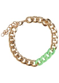 Urban Classics Damen Bettelarmband "Urban Classics Unisex Colored Basic Bracelet", L/XL, Eisen, grün, Eisen, Armbänder