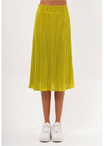 FRESHLIONS Damen Sommerrock "Danica", grün, Gr. L, 100% Polyester, Röcke, im einfarbigen Design