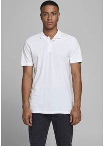 Jack & Jones JACK & JONES Herren Poloshirt "BASIC POLO", weiß, modisch, Gr. XXL, Piquu00e9, Obermaterial: 100% Baumwolle, Shirts