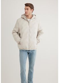 Mavi Herren Outdoorjacke "HOODED JACKET", weiß, Gr. XL, 100% Polyester, Jacken, Jacke mit Steppung