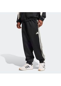 Herren Sporthose "M STADIUM PT", schwarz-weiß, sportlich, Gr. XL, adidas Sportswear, Obermaterial: 67% Polyester, 33% Baumwolle, Hosen