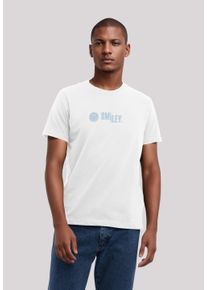 F4NT4STIC Herren T-Shirt "SMILEY blue", weiß, casual, Gr. XXL, Obermaterial: 100% Baumwolle, Shirts, Premium Qualität