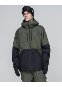 BULA Herren Skijacke "Liftie", grün, Gr. L, unifarben, 100% Polyester, Jacken, mit wasserdichter Funktion