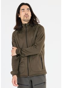 WHISTLER Herren Fleecejacke "Tracker", grün, sportlich, Gr. XXXL, unifarben, 95% Polyester, 5% Elasthan, Jacken, mit Powerstretch und praktischer