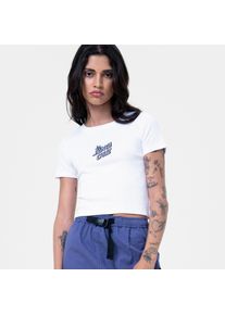 Santa Cruz Damen T-Shirt "FLUTTER FLASH T-SHIRT", weiß, sportlich, Gr. M, Obermaterial: 70% Baumwolle, 30% Polyester, Shirts