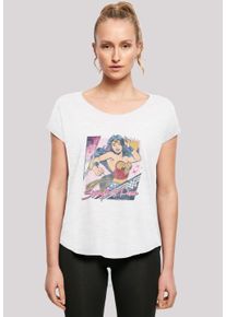 F4NT4STIC Damen T-Shirt "DC Comics Wonder Woman Strength & Power", weiß, casual, Gr. XS, Obermaterial: 100% Baumwolle, Shirts, Print