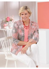 CLASSIC Damen 2-in-1-Shirt "Shirt", rosa, Gr. 38, geblümt, gemustert, mehrfarbig, 70% Polyester, 30% Viskose, Shirts