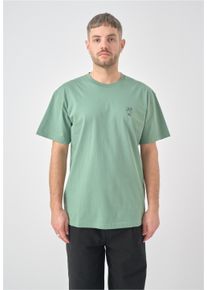 Cleptomanicx Herren T-Shirt "Sketch Gull", grün, casual, Gr. M, bedruckt, 100% Baumwolle, Shirts, mit lockerem Schnitt