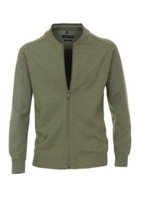 Casamoda Herren Strickjacke "Casamoda Strickjacke uni", grün, Gr. M, 100% Baumwolle, Strickjacken