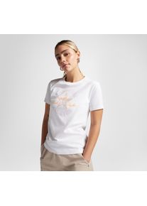 Converse Damen T-Shirt "CHUCK TAYLOR PATCH T-SHIRT", weiß, sportlich, Gr. XXL, Obermaterial: 100% Baumwolle, Shirts