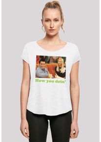 F4NT4STIC Damen T-Shirt "'FRIENDS TV Serie How You Doin'", weiß, casual, Gr. XXL, Obermaterial: 100% Baumwolle, Shirts, Print