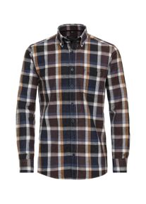 Casamoda Herren Langarmhemd "Casamoda Freizeithemd kariert", grün, Gr. XXL, kariert, 100% Baumwolle, Hemden