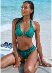 ELBSAND Damen Bügel-Bikini, grün, Gr. 38, Recycling-Polyamid, Bikini-Sets, mit Markenschriftzug