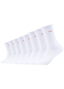 Camano Damen Sportsocken "function", Gr. 39, weiß, Baumwollmischung, unifarben, Socken, mit verstärktem Sohlenbereich
