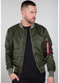 Herren Bomberjacke "Alpha Industries Men - Bomber Jackets MA-1 LW AR", grün, Gr. L, Alpha Industries, Obermaterial/Futter: 100% Nylon, Jacken