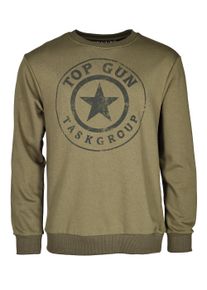 Top Gun Herren Sweater "TG20212106", grün, Gr. XL, Obermaterial: 65% Baumwolle; 35% Polyester / 65% Baumwolle; 35% Polyester, Sweatshirts