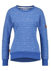 alife and kickin ALIFE & KICKIN Damen Sweatshirt "Damen DarlaAK", blau, Gr. M, 50% Baumwolle 50% Polyester, Sweatshirts