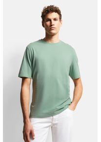 Bugatti Herren T-Shirt, grün, casual, Gr. S, 100% Baumwolle, Shirts, mit moderner Passform
