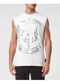 Plein Sport Herren T-Shirt "Statement", weiß, Gr. XL, Obermaterial: 100% Baumwolle, Shirts