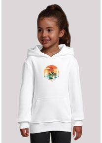 F4NT4STIC Mädchen Kapuzenpullover "Sonnenuntergang Berglandschaft", weiß, casual, Gr. 146, Obermaterial: 65% Baumwolle, 35% Polyester, Pullover,