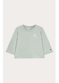 Champion Damen T-Shirt, grün, sportlich, Gr. XS, Obermaterial: 100% Baumwolle, Shirts