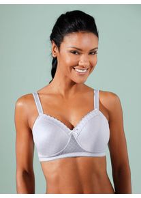 wäschepur WÄSCHEPUR Damen Bügelloser BH, Gr. 95, weiß, 88% Polyamid, 12% Elasthan, BHs